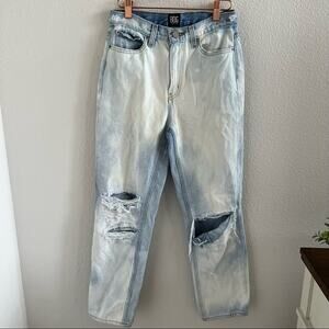 Urban Outfitters BDG Slim Straight Bleach Acid Wash Denim Jeans Distressed 26